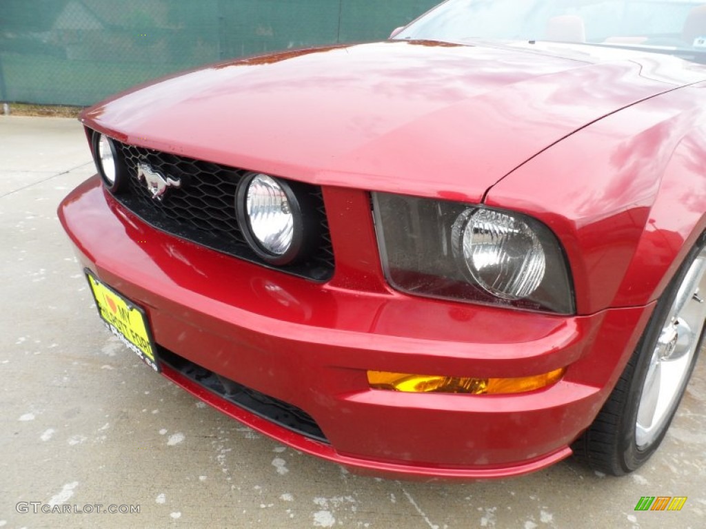 2006 Mustang GT Premium Convertible - Redfire Metallic / Red/Dark Charcoal photo #11