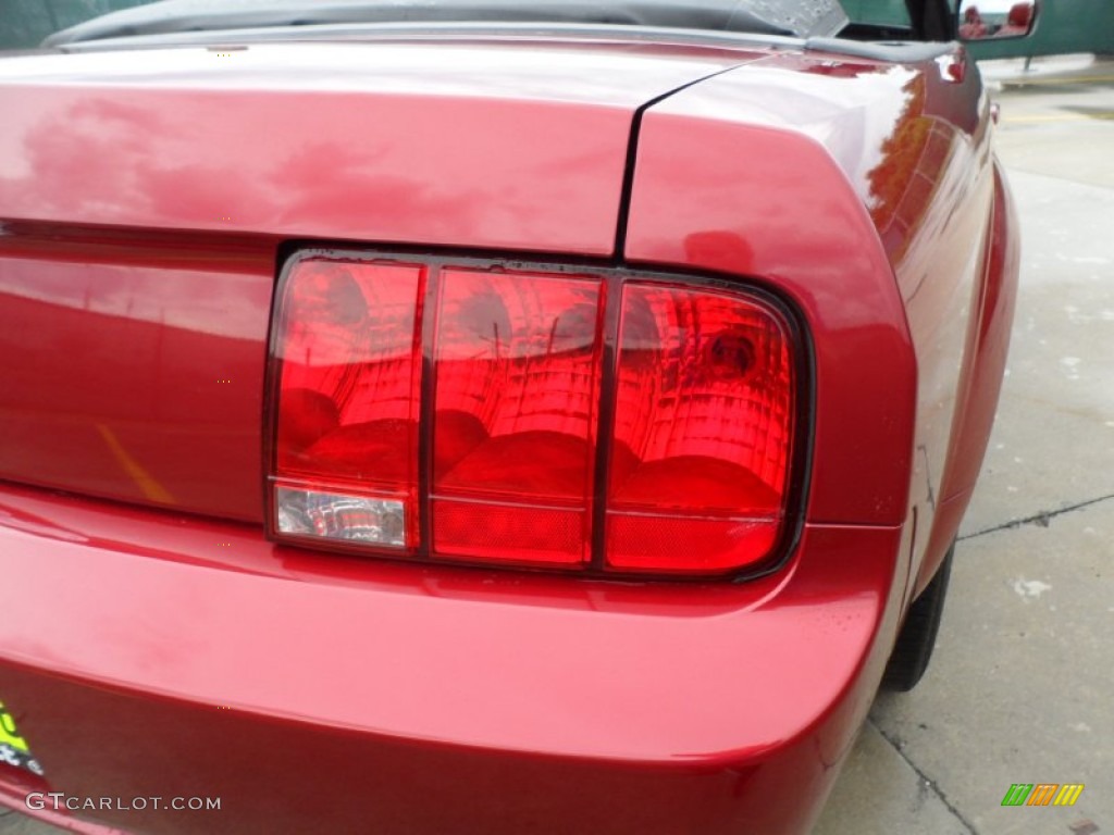 2006 Mustang GT Premium Convertible - Redfire Metallic / Red/Dark Charcoal photo #19