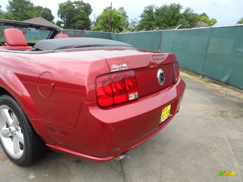 2006 Mustang GT Premium Convertible - Redfire Metallic / Red/Dark Charcoal photo #21