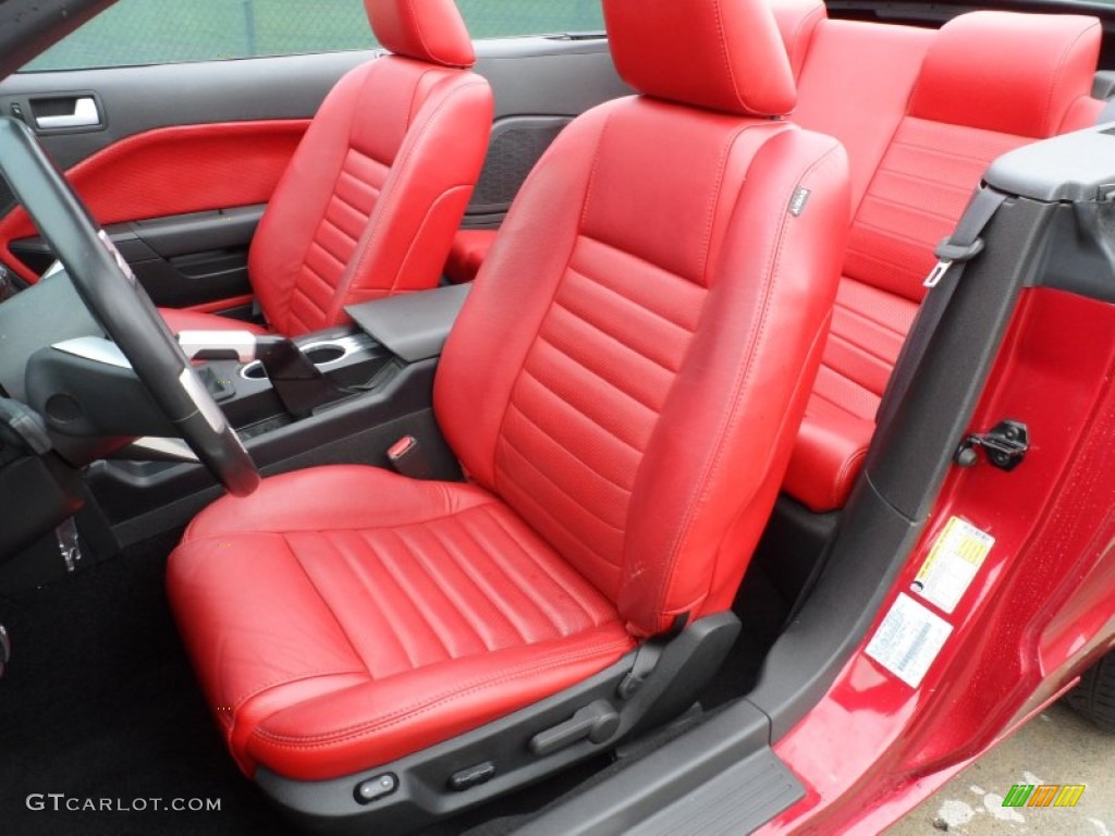 2006 Mustang GT Premium Convertible - Redfire Metallic / Red/Dark Charcoal photo #31