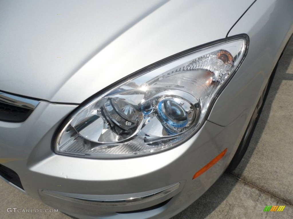 2012 Elantra GLS Touring - Shimmering Silver / Black photo #9