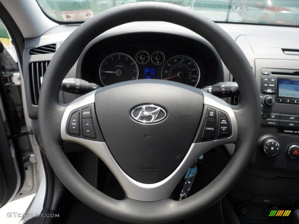 2012 Elantra GLS Touring - Shimmering Silver / Black photo #32