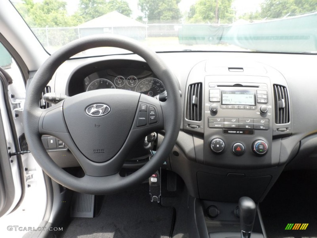 2012 Hyundai Elantra GLS Touring Black Dashboard Photo #65962989