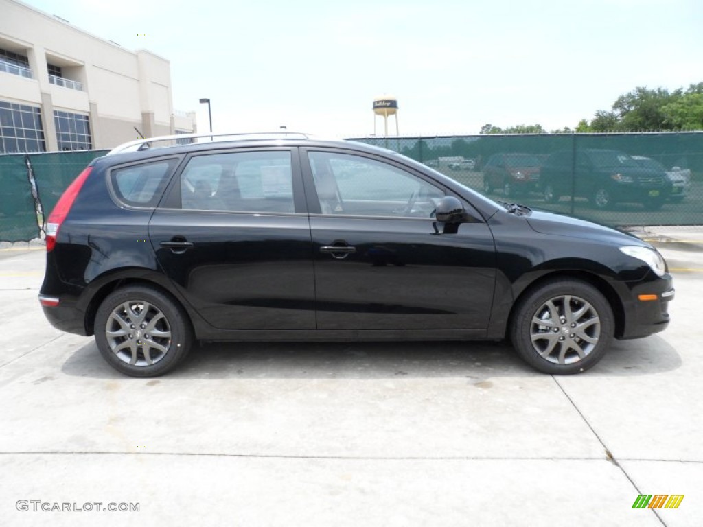 Black Noir Pearl 2012 Hyundai Elantra GLS Touring Exterior Photo #65963099