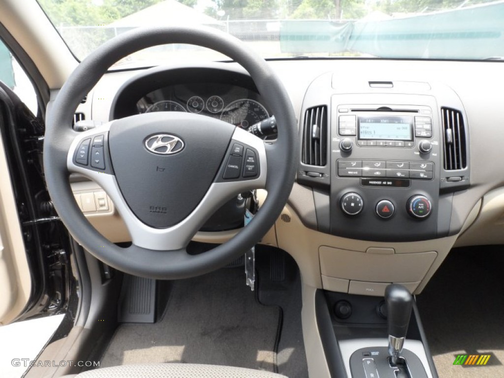 2012 Hyundai Elantra GLS Touring Beige Dashboard Photo #65963303