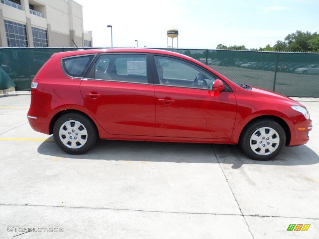 Volcanic Red 2012 Hyundai Elantra GLS Touring Exterior Photo #65963396