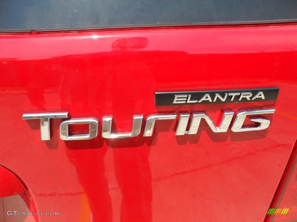 2012 Elantra GLS Touring - Volcanic Red / Beige photo #17