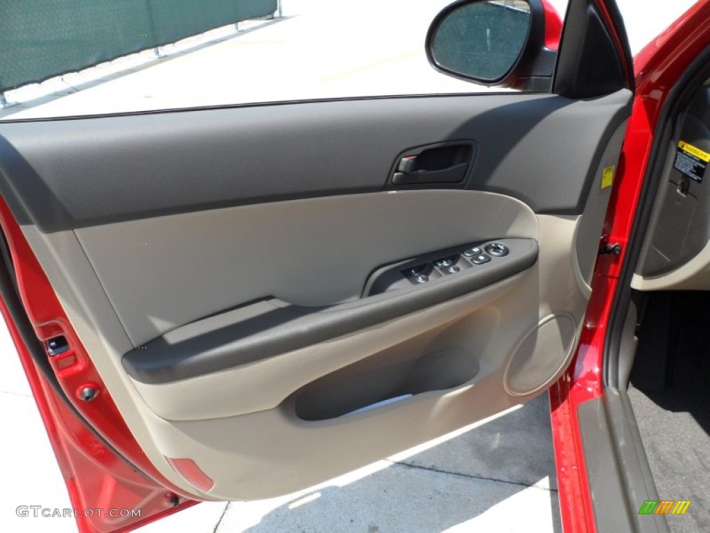 2012 Hyundai Elantra GLS Touring Beige Door Panel Photo #65963591