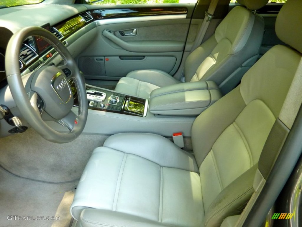 Silver/Light Gray Interior 2007 Audi S8 5.2 quattro Photo #65965031