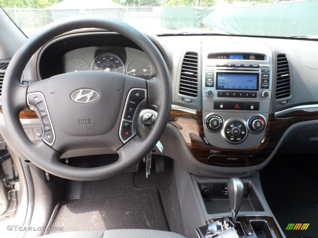 2012 Hyundai Santa Fe GLS V6 Gray Dashboard Photo #65965509