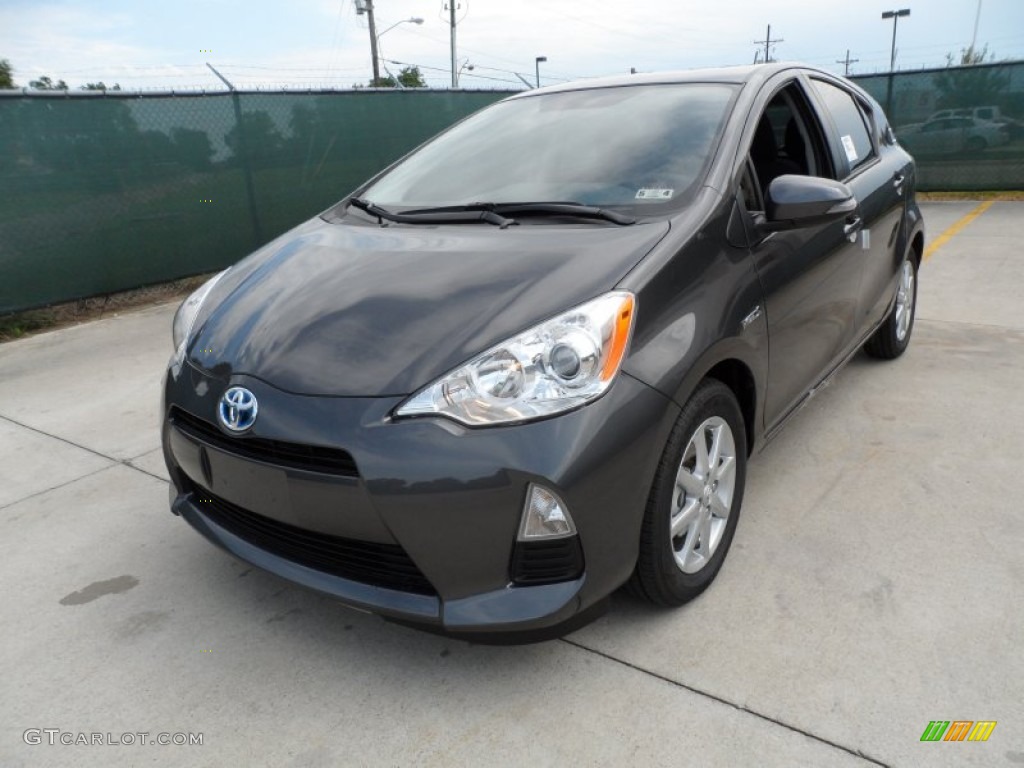 2012 Prius c Hybrid Three - Magnetic Gray Metallic / Light Blue Gray/Black photo #7