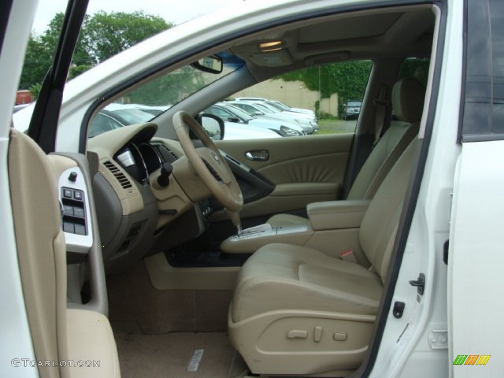 2010 Murano SL AWD - Glacier White Pearl / Beige photo #7