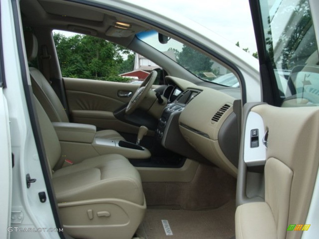 2010 Murano SL AWD - Glacier White Pearl / Beige photo #8