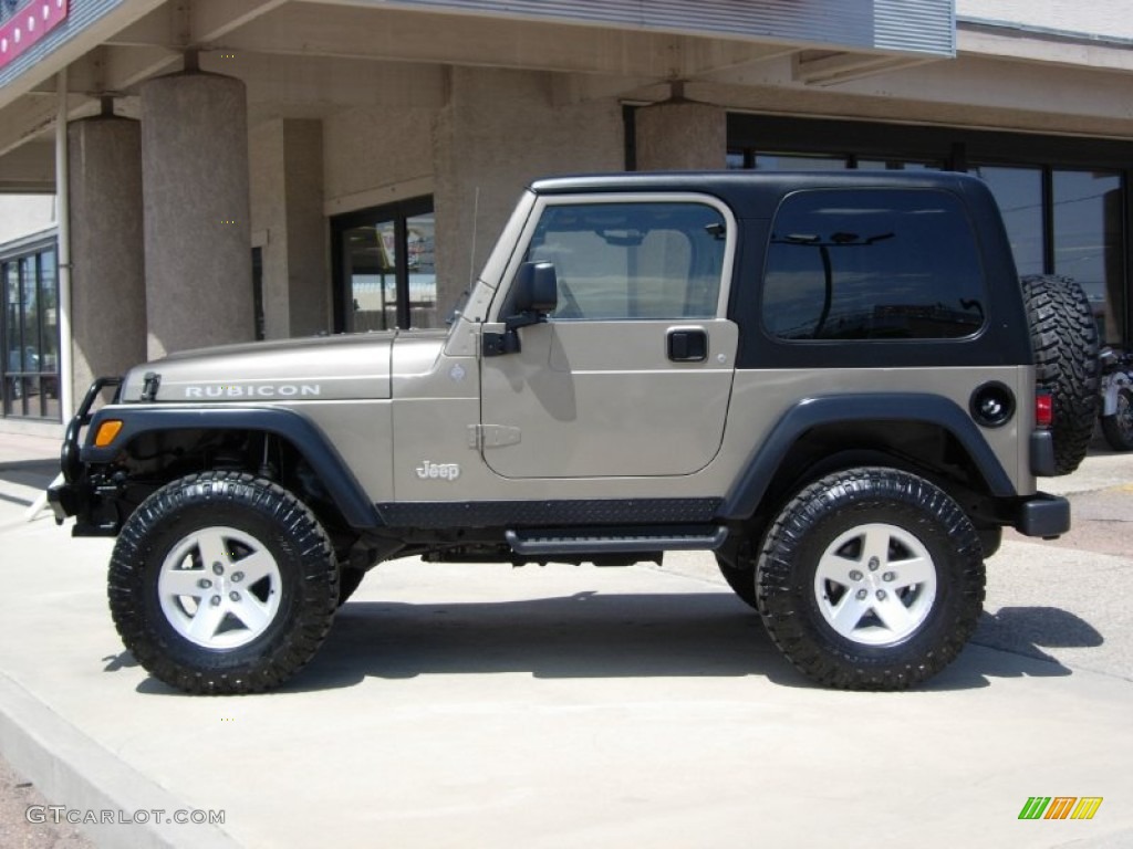 2004 Wrangler Rubicon 4x4 - Light Khaki Metallic / Khaki photo #4