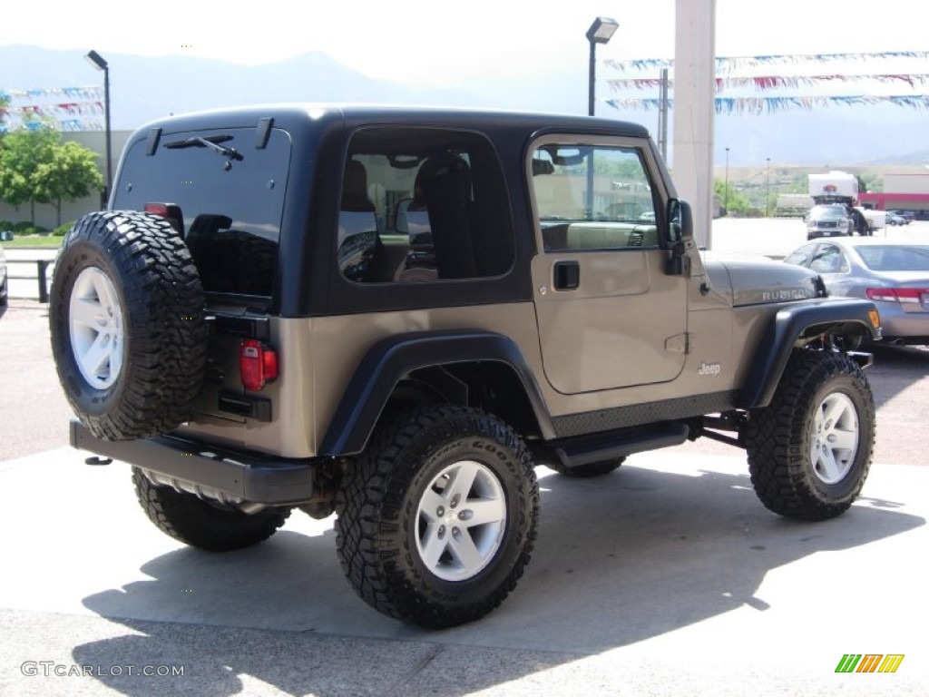2004 Wrangler Rubicon 4x4 - Light Khaki Metallic / Khaki photo #7