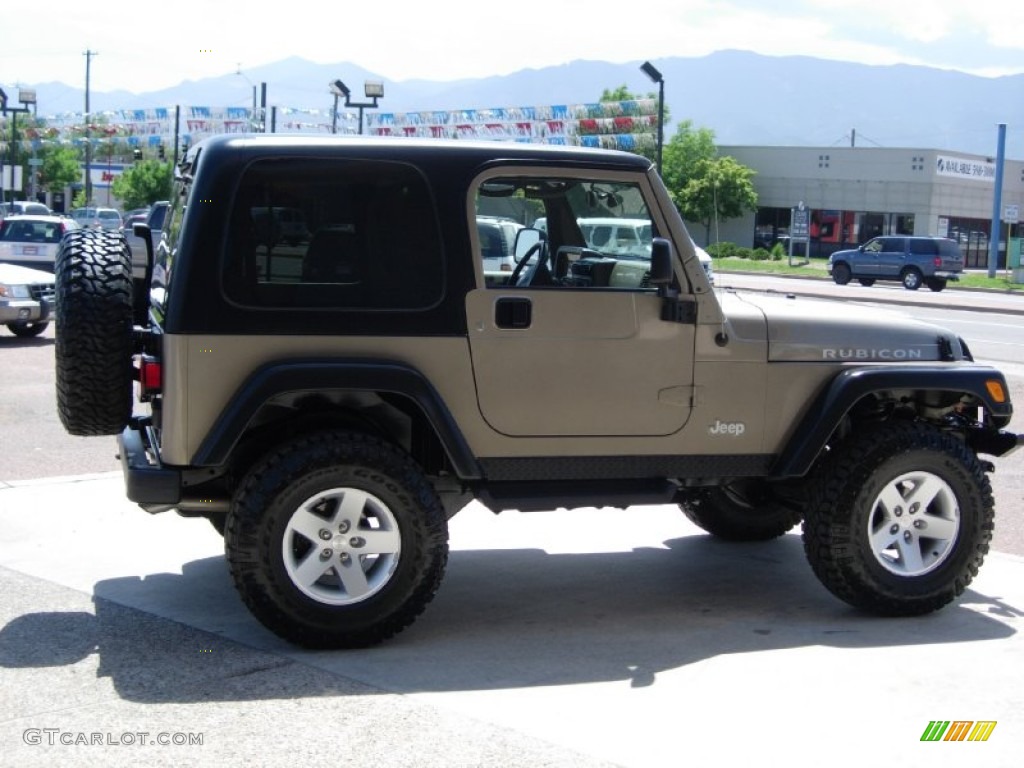 2004 Wrangler Rubicon 4x4 - Light Khaki Metallic / Khaki photo #8
