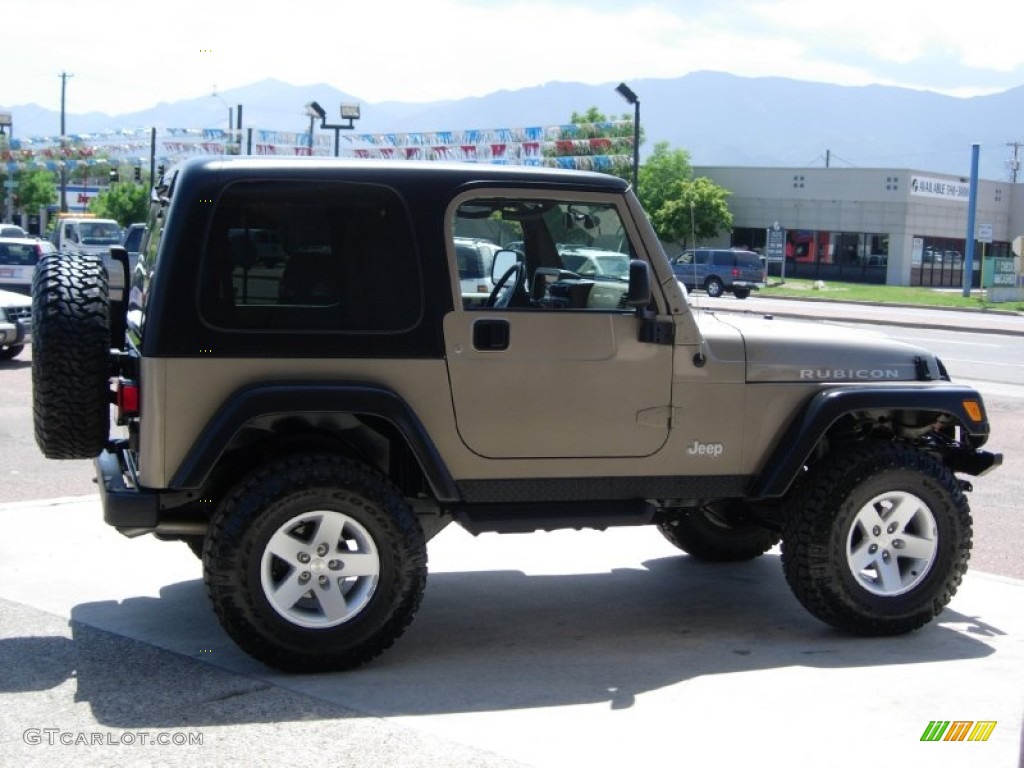 2004 Wrangler Rubicon 4x4 - Light Khaki Metallic / Khaki photo #9