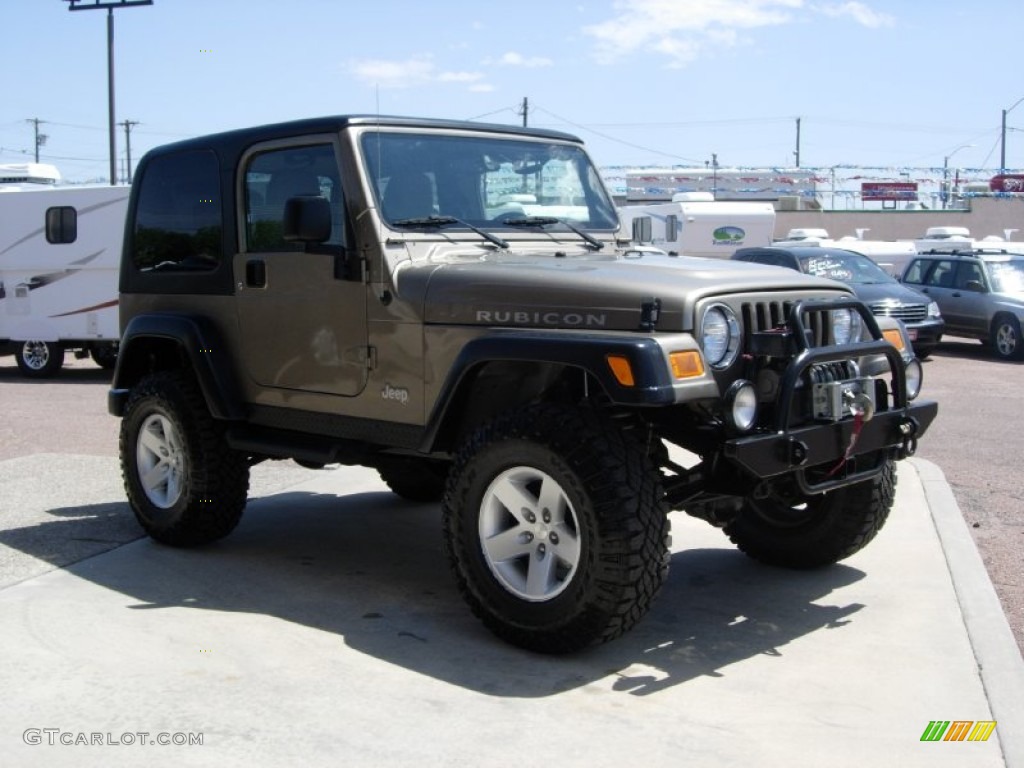 2004 Wrangler Rubicon 4x4 - Light Khaki Metallic / Khaki photo #10