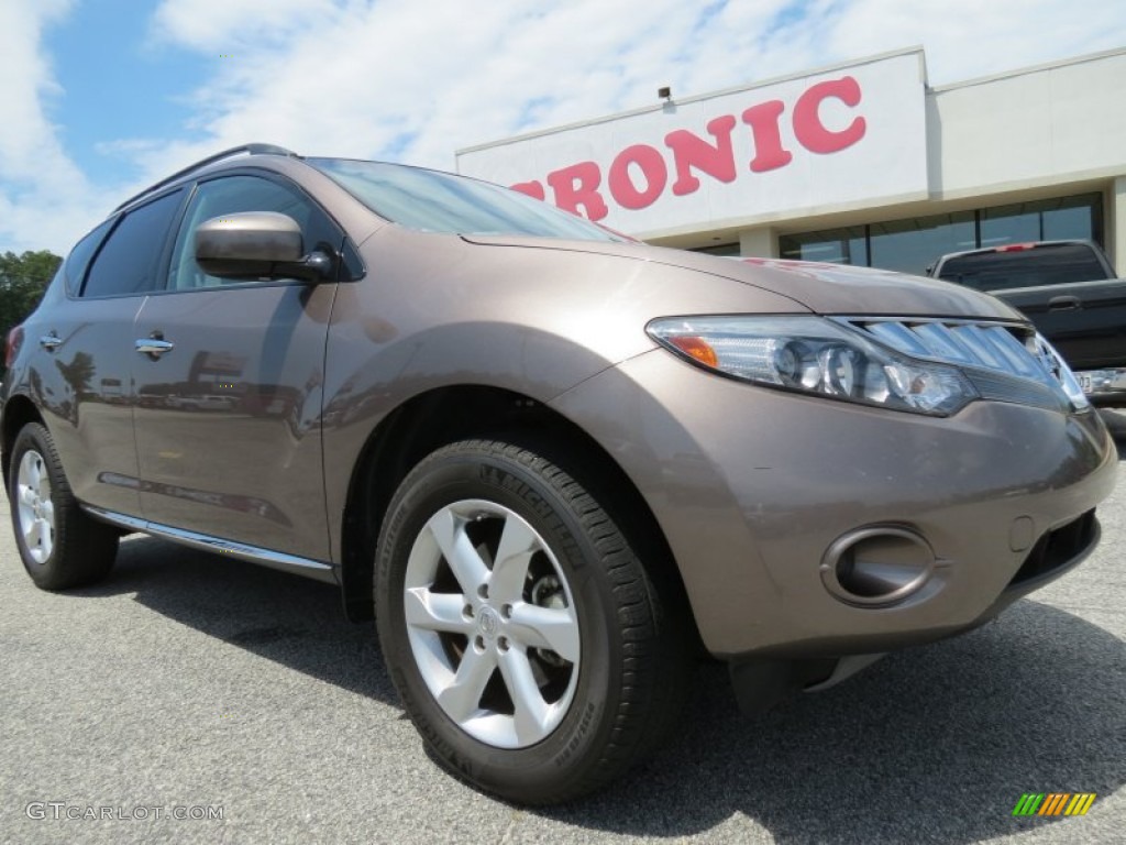 2009 Murano S AWD - Tinted Bronze Metallic / Beige photo #1