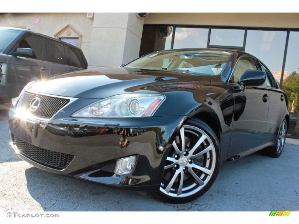 2008 IS 350 - Obsidian Black / Cashmere Beige photo #1