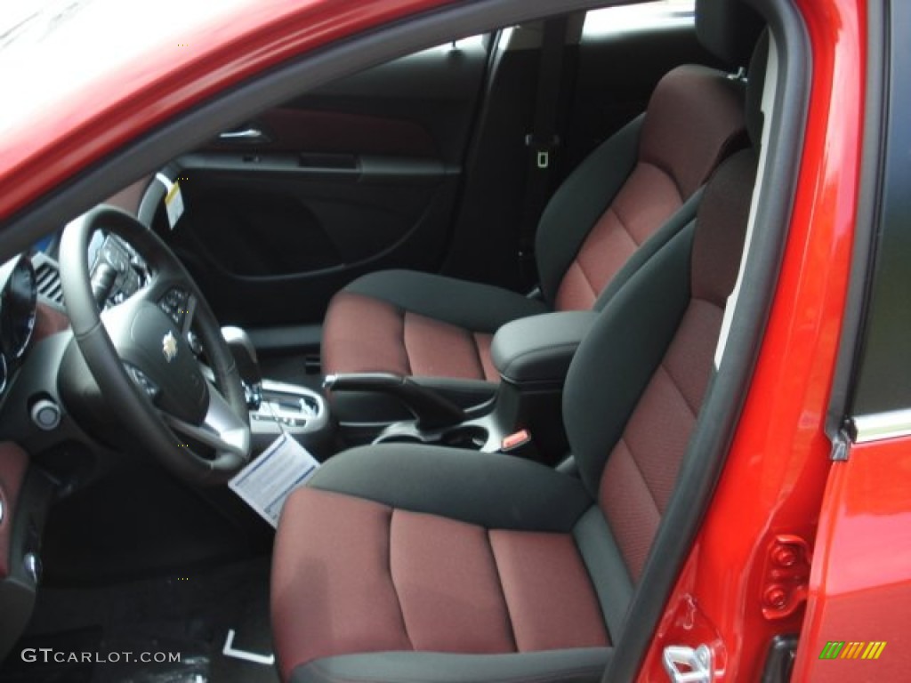 Jet Black/Sport Red Interior 2012 Chevrolet Cruze LT/RS Photo #65969354