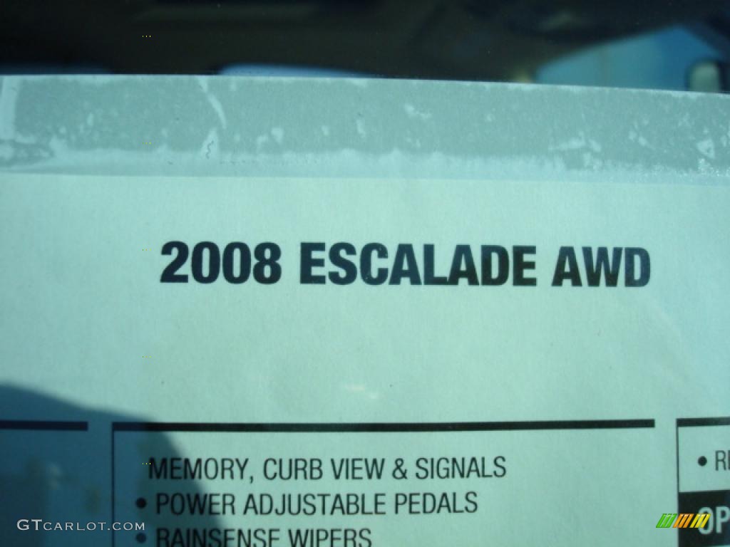 2008 Escalade AWD - White Diamond / Cocoa/Light Cashmere photo #52