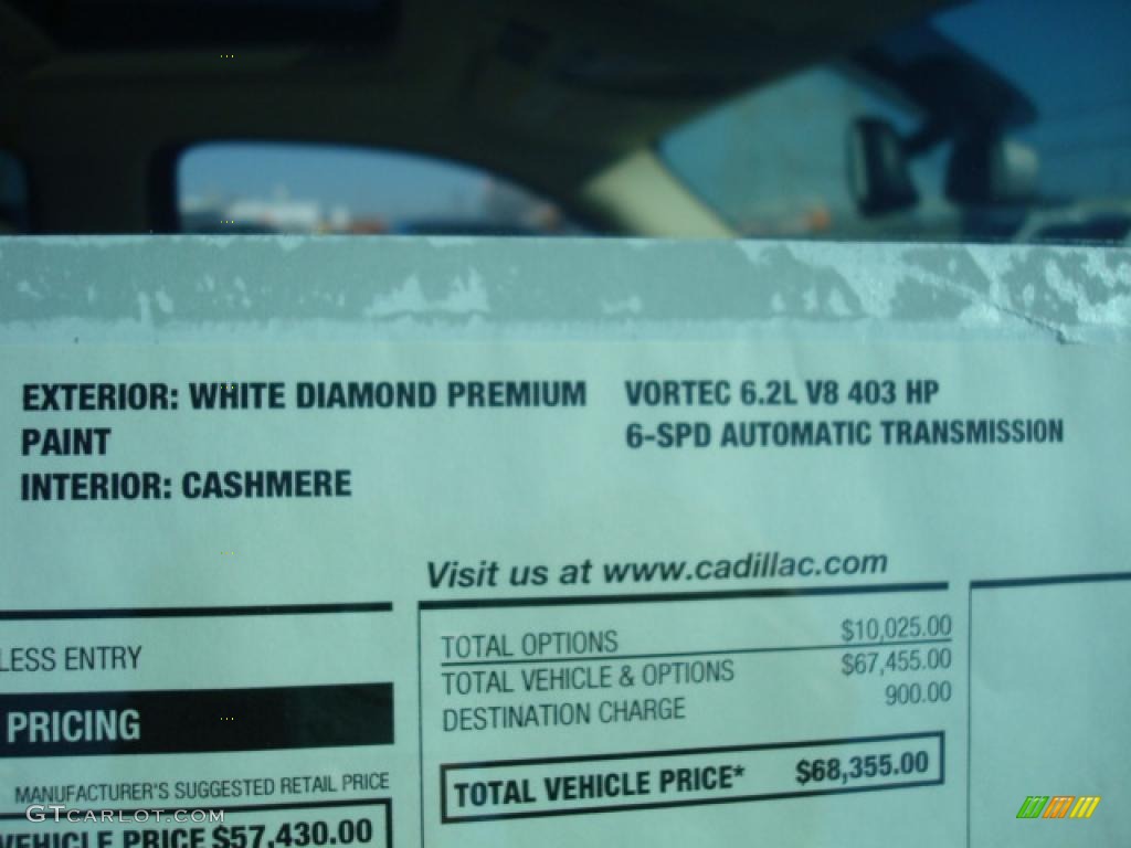 2008 Escalade AWD - White Diamond / Cocoa/Light Cashmere photo #53