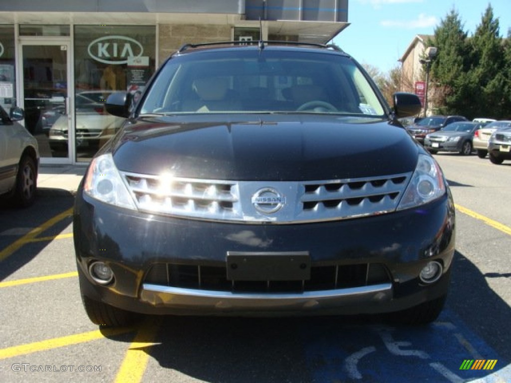 2006 Murano SE AWD - Super Black / Cafe Latte photo #2