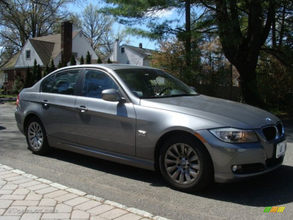 2009 3 Series 328xi Sedan - Space Grey Metallic / Black photo #3