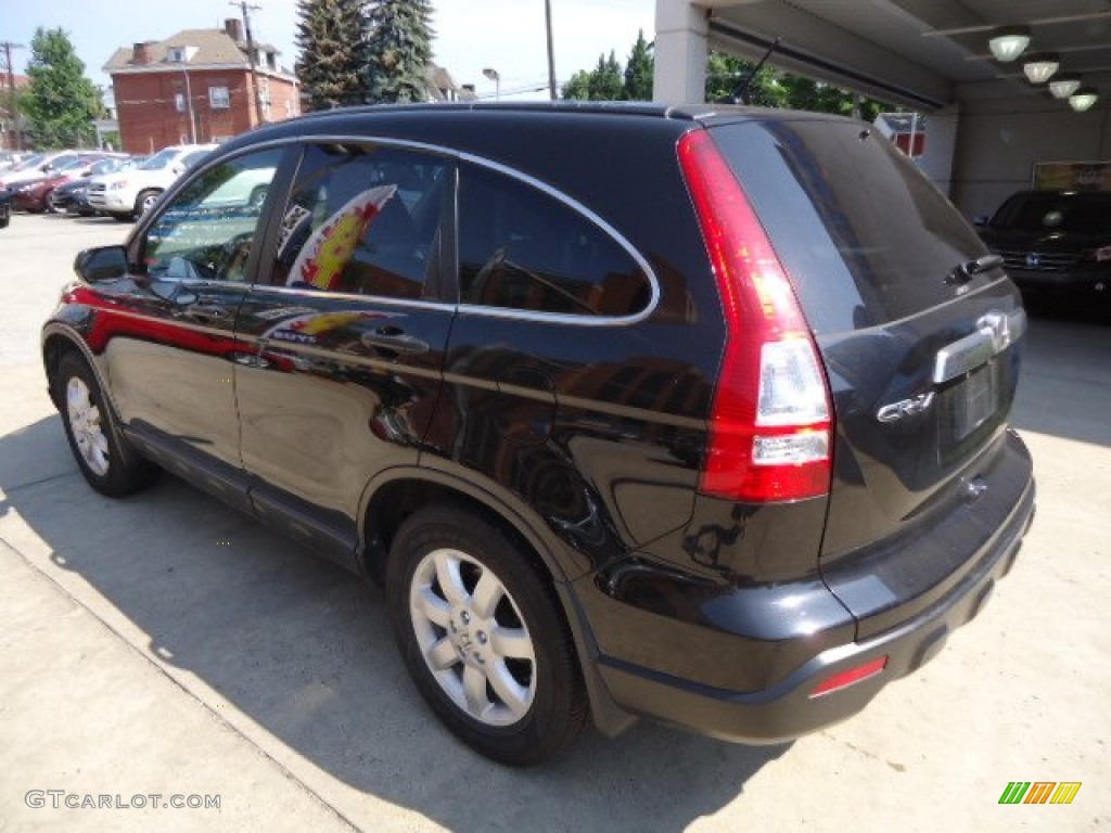 2009 CR-V EX 4WD - Crystal Black Pearl / Black photo #12