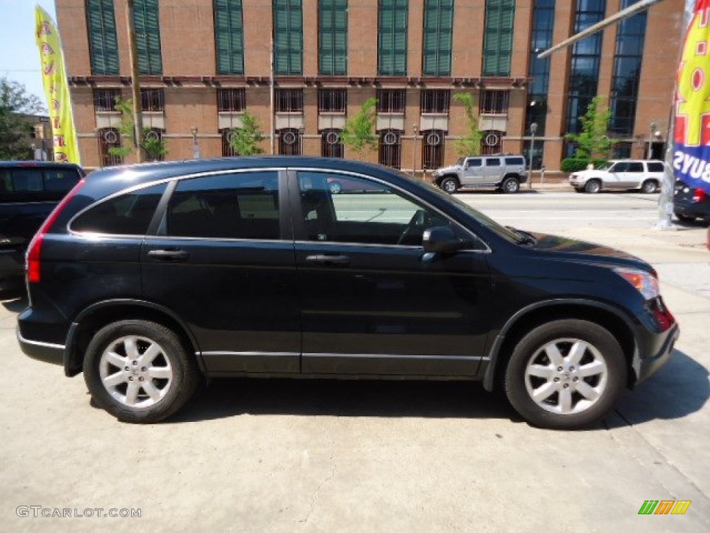 2009 CR-V EX 4WD - Crystal Black Pearl / Black photo #18