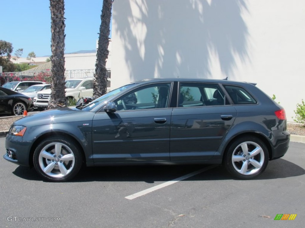 Meteor Gray Pearl Effect 2012 Audi A3 2.0 TDI Exterior Photo #65975229