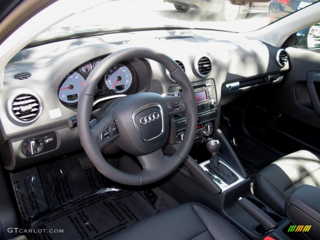 Black Interior 2012 Audi A3 2.0 TDI Photo #65975274