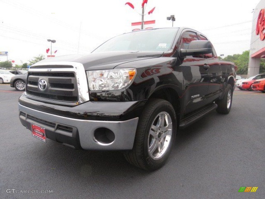 2010 Tundra SR5 Double Cab - Black / Graphite Gray photo #3