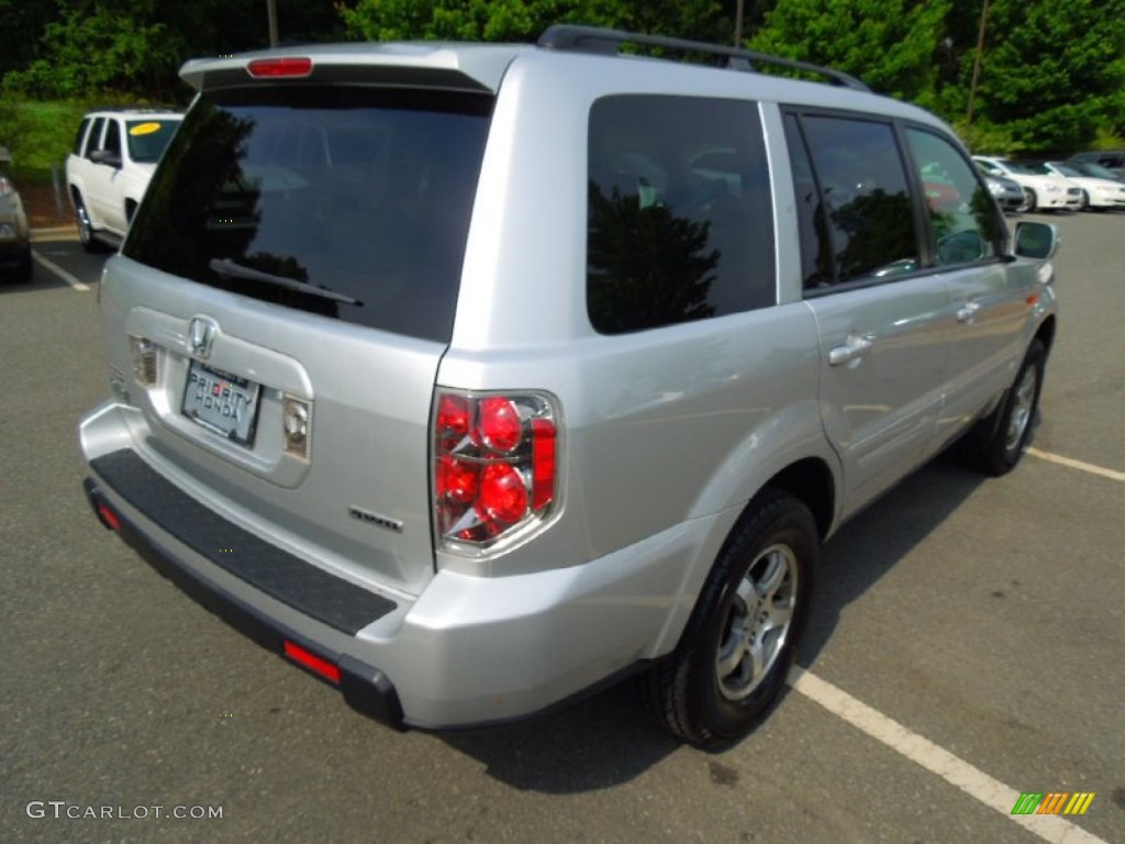 2007 Pilot EX 4WD - Billet Silver Metallic / Gray photo #6