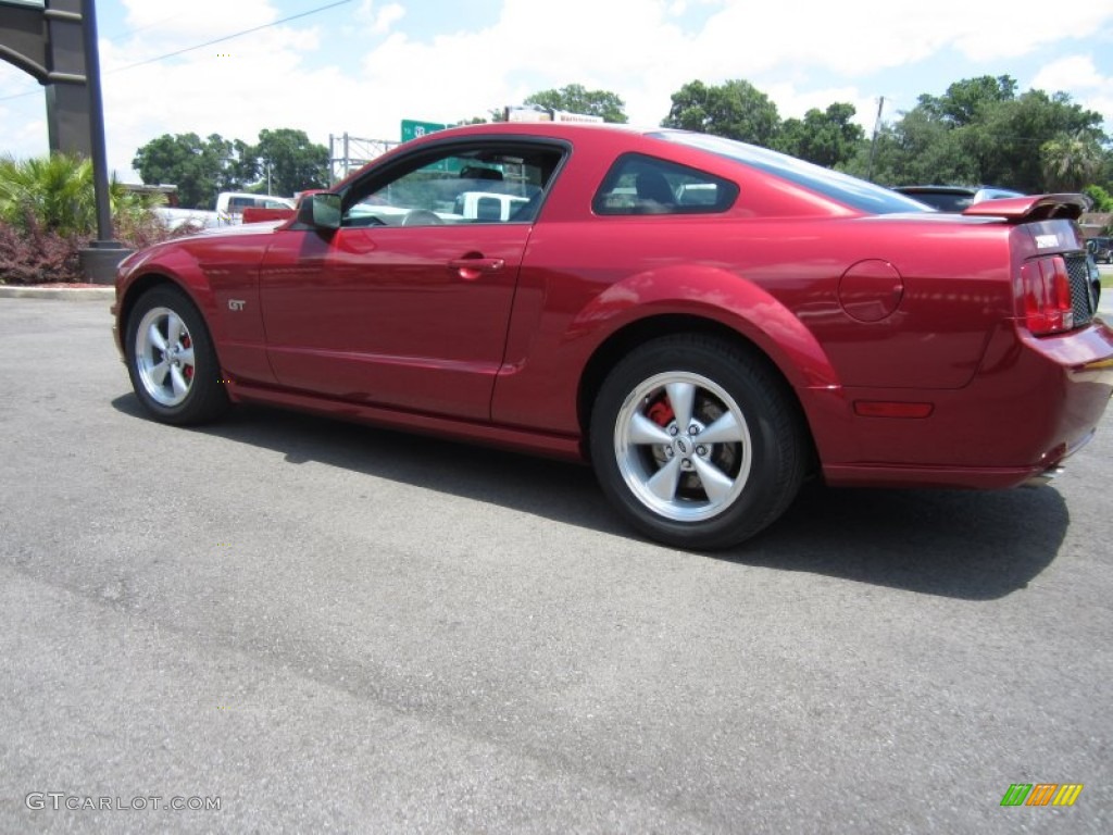 2007 Mustang GT Premium Coupe - Redfire Metallic / Dark Charcoal photo #10