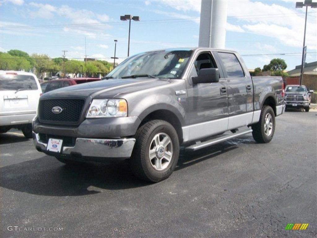 2005 F150 XLT SuperCrew - Dark Shadow Grey Metallic / Medium Flint Grey photo #15