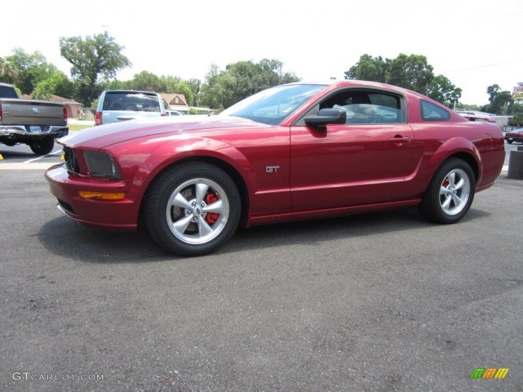 2007 Mustang GT Premium Coupe - Redfire Metallic / Dark Charcoal photo #12
