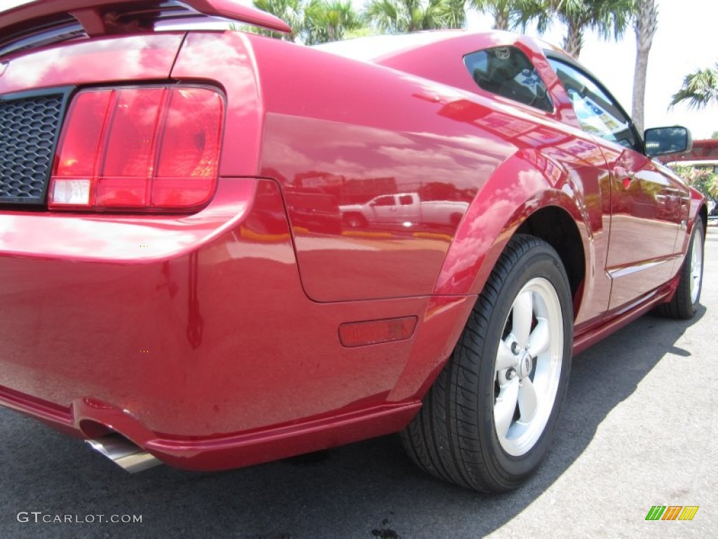 2007 Mustang GT Premium Coupe - Redfire Metallic / Dark Charcoal photo #16