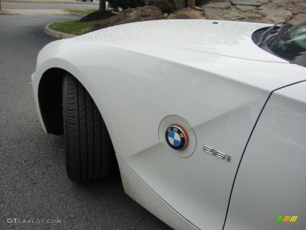 2003 Z4 2.5i Roadster - Alpine White / Red photo #3