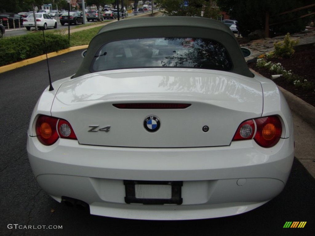 2003 Z4 2.5i Roadster - Alpine White / Red photo #10