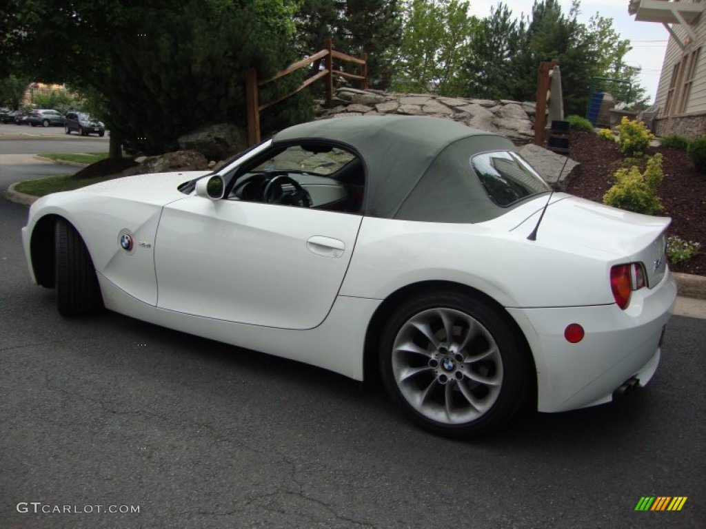 2003 Z4 2.5i Roadster - Alpine White / Red photo #14