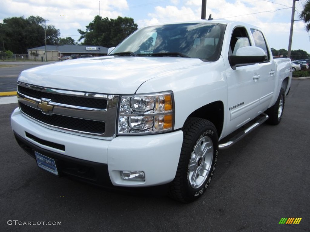 2009 Silverado 1500 LT Z71 Crew Cab 4x4 - Summit White / Ebony photo #3