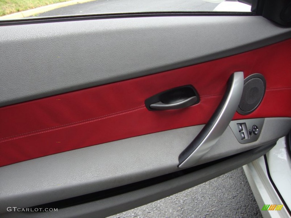 2003 BMW Z4 2.5i Roadster Red Door Panel Photo #65977209