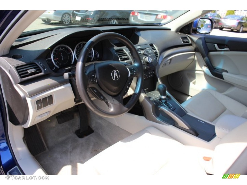 2009 TSX Sedan - Vortex Blue Pearl / Taupe photo #10