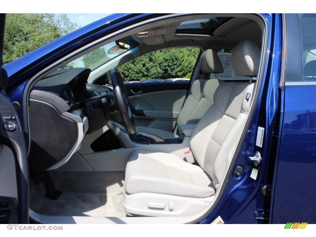 2009 TSX Sedan - Vortex Blue Pearl / Taupe photo #11