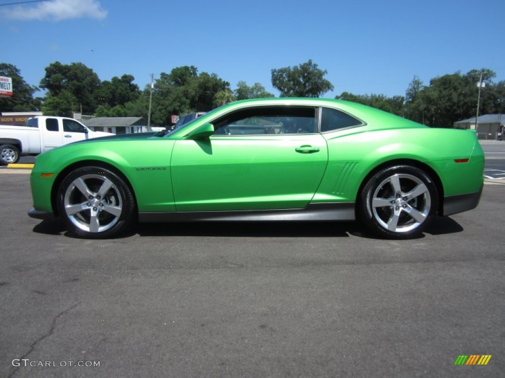 Synergy Green Metallic 2011 Chevrolet Camaro LT/RS Coupe Exterior Photo #65977825