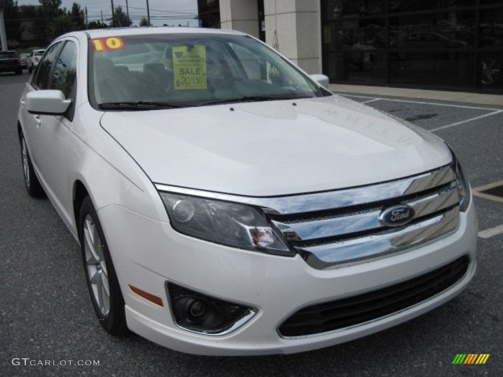 2010 Fusion SEL - White Suede / Camel photo #2