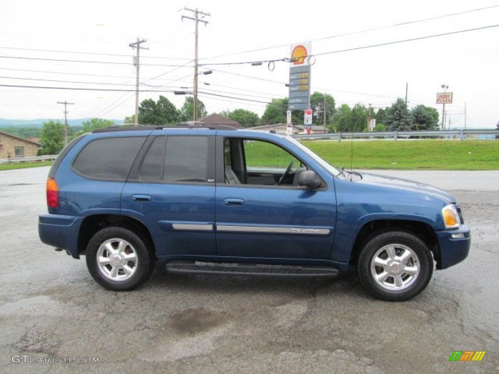 2005 Envoy SLT 4x4 - Superior Blue Metallic / Light Gray photo #8