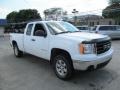 2008 Summit White GMC Sierra 1500 SLE Extended Cab 4x4  photo #4